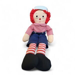 Vintage Raggedy Andy Doll Handmade Etc Etc By Marlene 20" VTG Collectible Retro